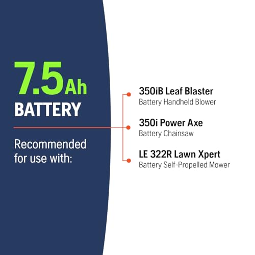 Husqvarna BLi30 7.5 Ah 40V Battery Electric Tools, 270Wh Lithium Ion Battery, 967937702