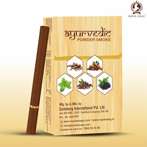 Image of ROYAL SWAG Herbal Cigarette Clove No Nicotine No Tobacco Pack of 1 Natural Herbal Smoking Alternative Smooth Taste Smoke Experience