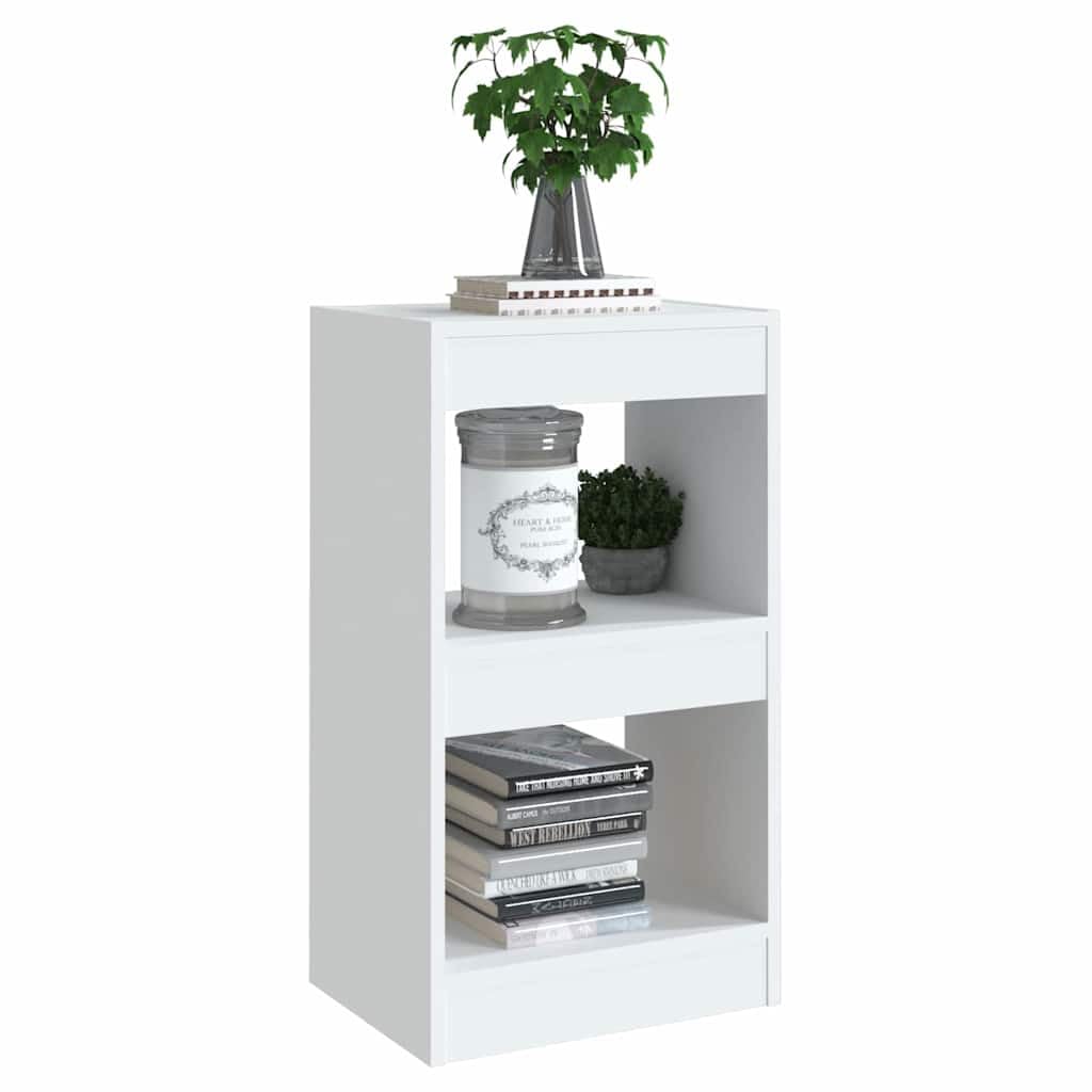 Libreria bianca, 40 x 30 x 72 cm, in legno come divisorio e scaffale con sistema di scaffali aperti, per soggiorno, ufficio, cameretta dei bambini, salvaspazio e stabile