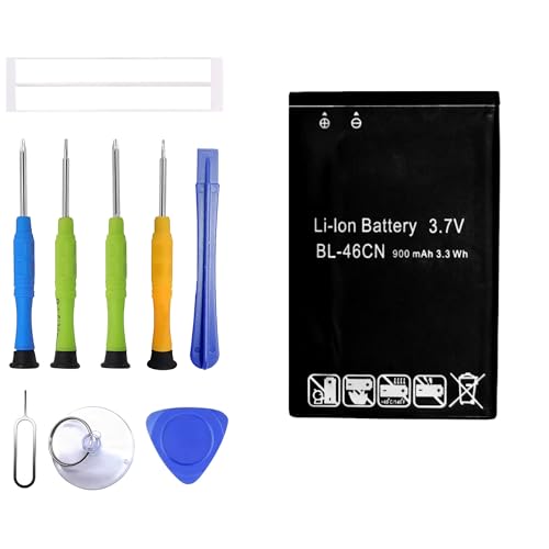 ERYNK BL-46CN Rechargeable Battery Compatible with LG A340 AT&T，LG Exalt VN360 VN370 with Tools