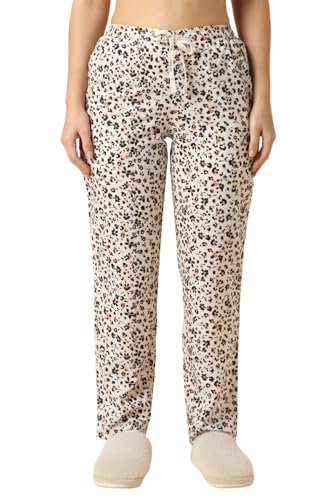 Image of Van Heusen Women's Printed Lounge Pants | Drawstrings & Side Pockets | Ultra Soft Fabric | Relaxed Fit | At home pyjamas | Everyday Comfort | Printed | Style 55306 | Available in Pack of 1 & 2