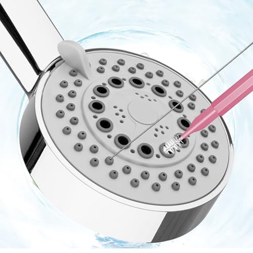 Image of 50pcs Shower Head Cleaner Tools, Multipurpose Shower Head Cleaning Brushes Multi-Size Showerhead Cleaner Picks Anti-Clogging for Bathroom Small Hole Nozzle Little Gaps (Orange, Green, Pink, Purple)