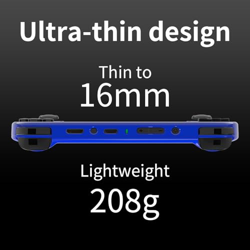 RG40XX H Retro Handheld Game Console 4.0-inch IPS screen Linux System Game Player (RG40XX H-BLUE)