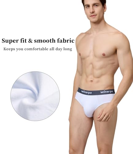 wirarpa Men's Underwear Modal No Fly Briefs Silky Comfortable Underpants 4 Pack3