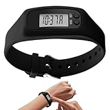 Amesor Reloj Podómetro para Mujer,Monitor Sin Aplicación Ni Teléfono Requerido - Contador De Pasos Y Calorías con Pantalla Grande - para Caminar Correr Trotar Senderismo Fitness Desplazamientos