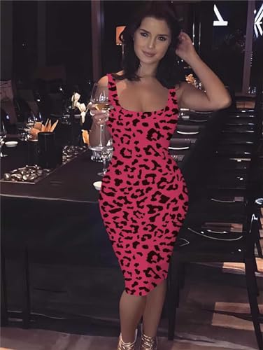 Image of Mrskoala Women Midi Tank Dresses Sexy Club Casual Dress Summer