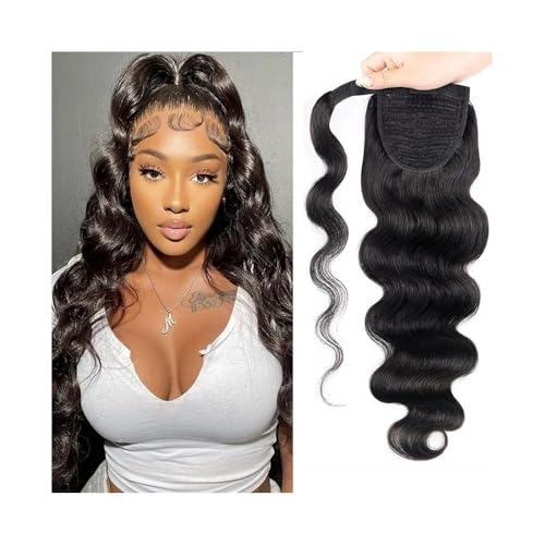 Coleta de pelo natural virgen brasileño con ondas suaves de 14"