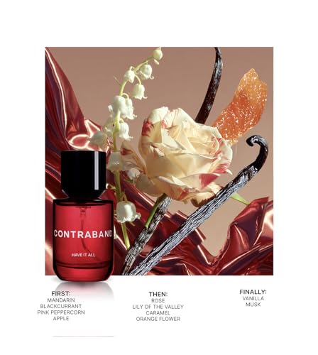 Image of Contraband Eau De Parfum - Have It All | Travel Size | Vanilla, Musky, Floral and Fruity Fragrance Notes | Warm Floral & Long Lasting Perfume For Women | 30 ml