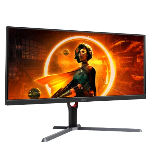 Aoc U34G3X 34" Frameless Ultrawide Gaming Monitor, Wqhd 3440 X1440, 144Hz 1Ms, Freesync Premium, 3-Year Zero-Bright-Dot (2022 Model) #TOP1