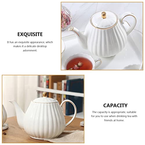 Real Bule de Bule Cerâmico Vintage Britânico Porcelana Bule Bule Chá De Chá Cerâmico Bule Bule Café