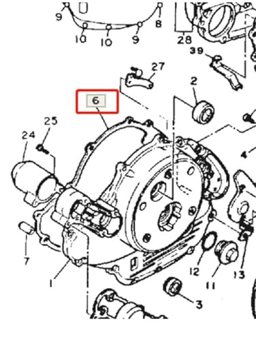 Joint d'étanchéité carter pour XV750 XV1100 3EG-15451 : moteur restauré et protégé - 3