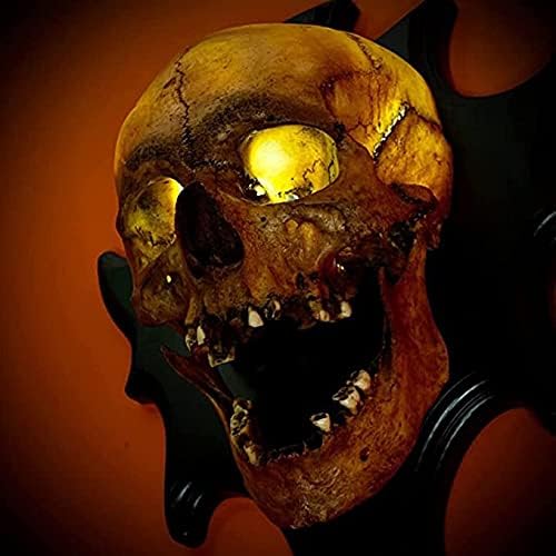 Halloween Skull Lamp, Night Light Wall Decoration, 3D Skull Lantern with Switch Control, Horror Skull Decoration lamp