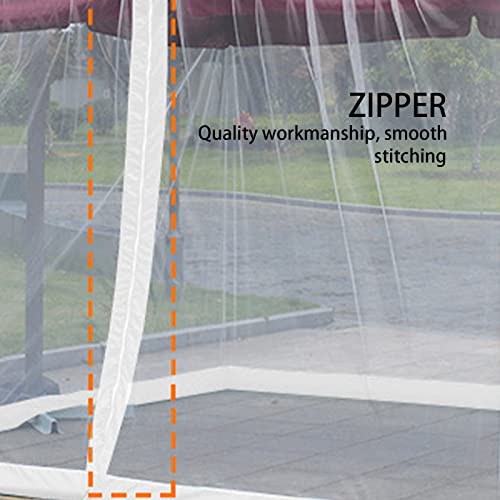 Couverture de moustiquaire extérieure pour grand parasol de camping et jardin - 6