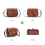 AFKOMST Crossbody Bags for Women,Small Saddle Purse and Boho Cross Body Handbags,Vegan Leather