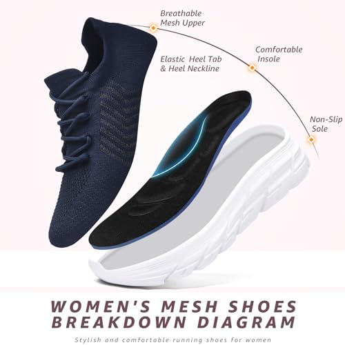 ELAPHURUS Damen Sneaker Turnschuhe Leicht Laufschuhe Sportschuhe Freizeitschuhe Atmungsaktiv Walkingschuhe – Bild 3