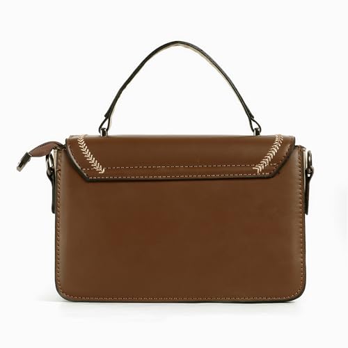 Image of EXOTIC Premium Embroidery Design Saddle Boxy Shoulder Bag for Women