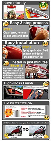 Motorcycle Gas Tank Decals / Sets - For Harley Davidson Sportster Honda Shadow Suzuki Kawasaki Indian Yamaha (U.s. Army - 2Pc Side Tank Decals) #TOP3