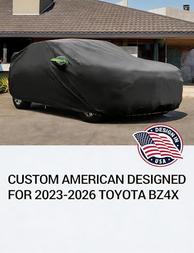 Image of Proadsy Custom Fit Car Cover for 2023-2026 Toyota bZ4X Waterproof Outdoor | UV-Blocking Waterproof With Soft Lining Prevents Leaks & Scratches. Perfect For Sunny, Snowy Outdoor Parking, Garage Storage