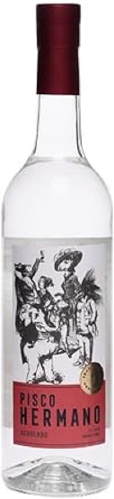 Hermano Acholado - Pisco peruviano fruttato, 42%, Bottiglia in vetro da 700 ml