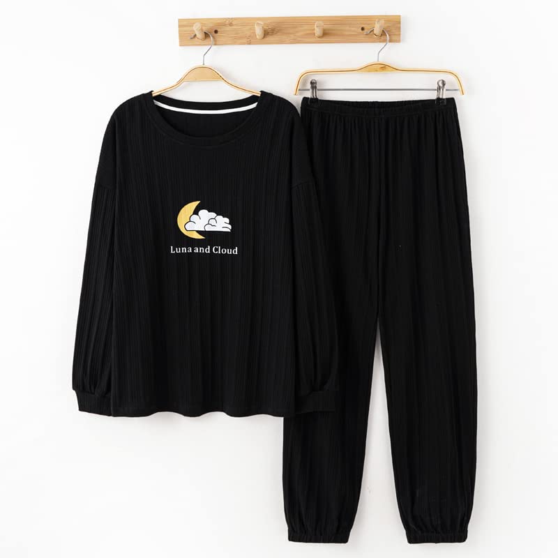 Pigiama Pigiama Uomo in Cotone A Maniche Lunghe A Maniche Lunghe Plus Cotone Homewear Vestito Abito Esterno Usura Casual