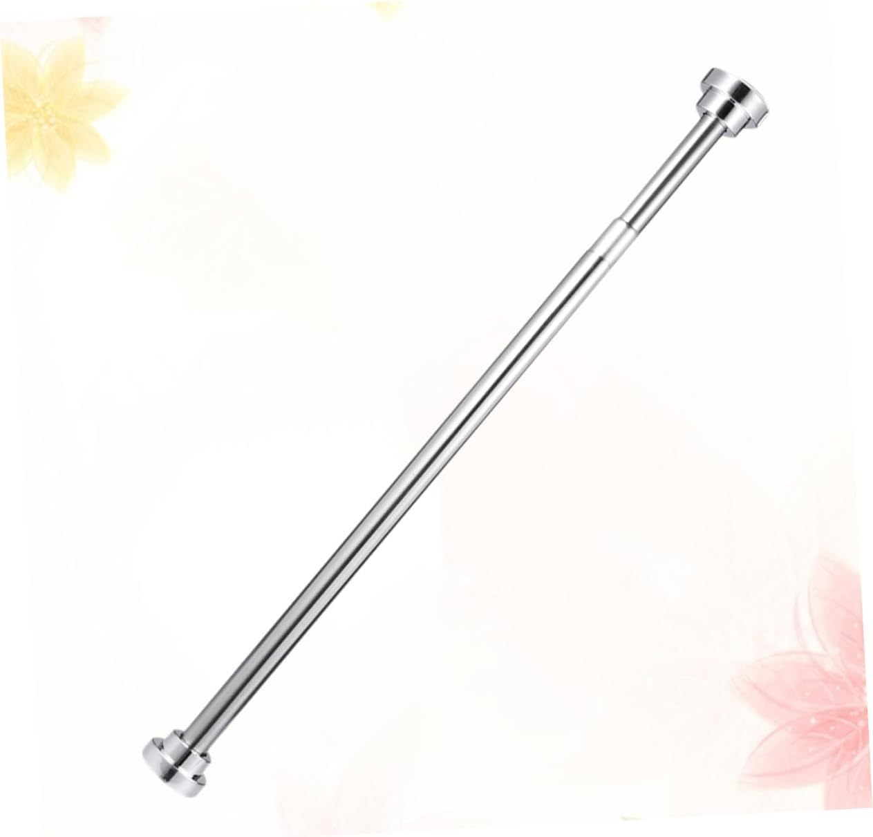 ABOOFAN Retractable Stainless Steel Clothes Drying Pole Spring Tension Rod for Shower Curtain No Drilling Multi Purpose Use Bathroom Wardrobe and More