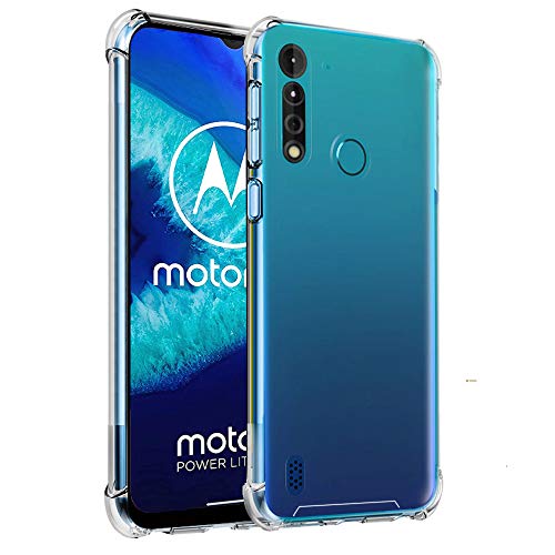 Totill Funda para Motorola G8 Power Lite, Crystal Clear [Anti-Yellowing] Antigolpes, antideslizante, antiarañazos, funda para teléfono móvil Moto G8 Power Lite Funda Coque 6.5" transparente Cover