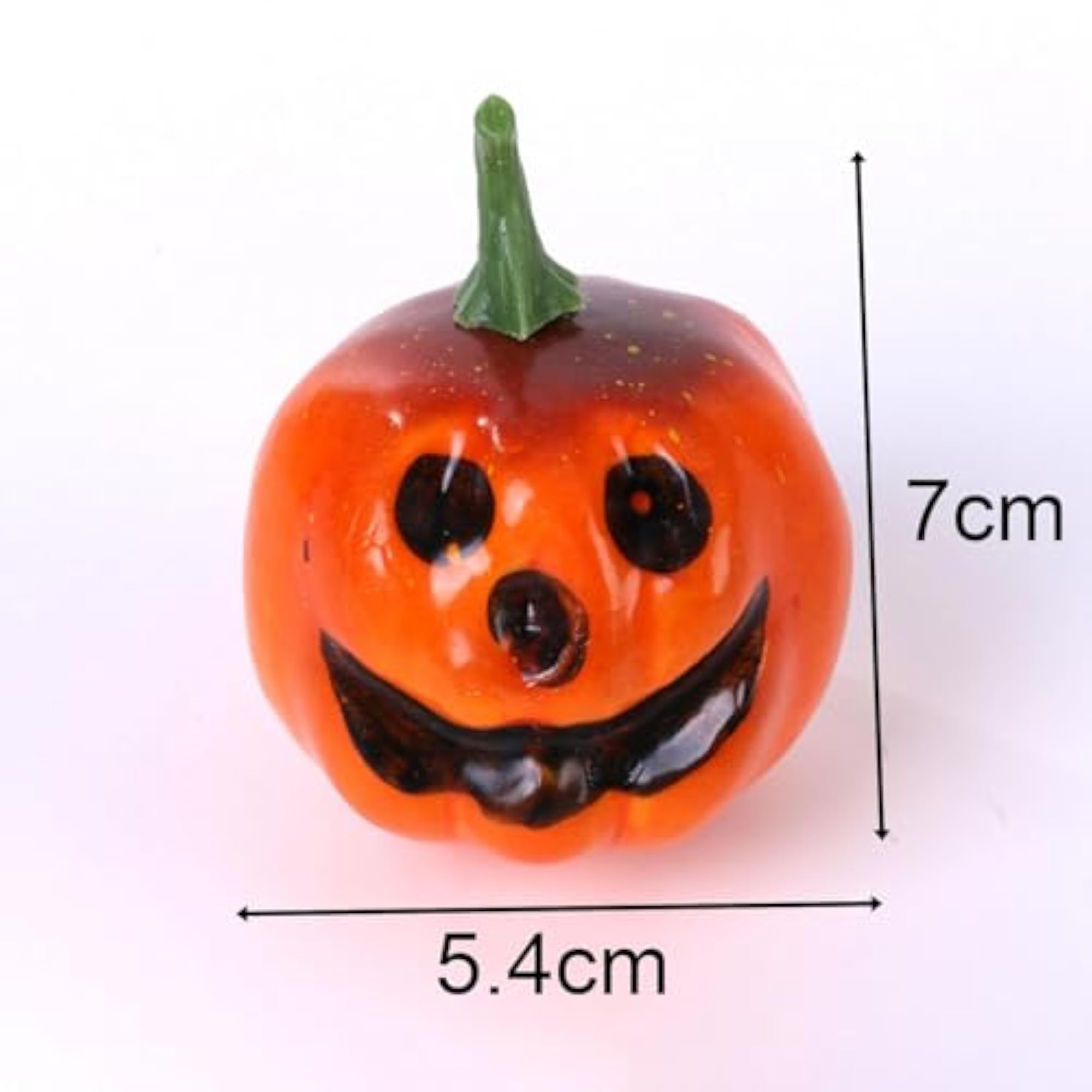 12Pcs Artificial Smiling Face Pumpkins Halloween Supplies