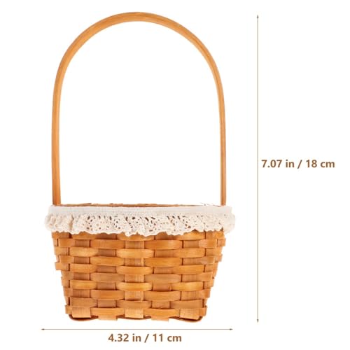 Cesta de frutas tejida de madera ideal para decorar bodas y mesas con encanto natural 3
