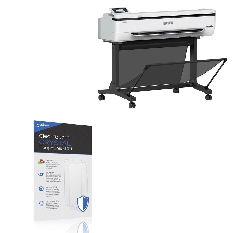 BoxWave Screen Protector Compatible With Epson SureColor T5170M - ClearTouch Crystal ToughShield 9H (2-Pack), Clear 9H Tough Flexible Film Screen Protector