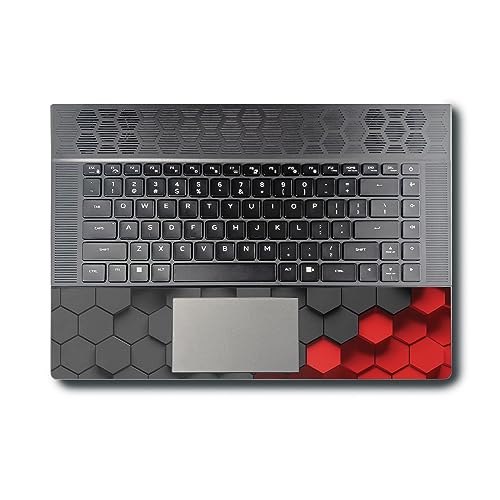 Image of MightySkins Skin Compatible with Alienware X16 R1 (2023) Full Wrap Kit - Two-Tone Hex | Protective, Durable, and Unique Vinyl Decal wrap Cover | Easy to Apply & Change Styles | Made in The USA
