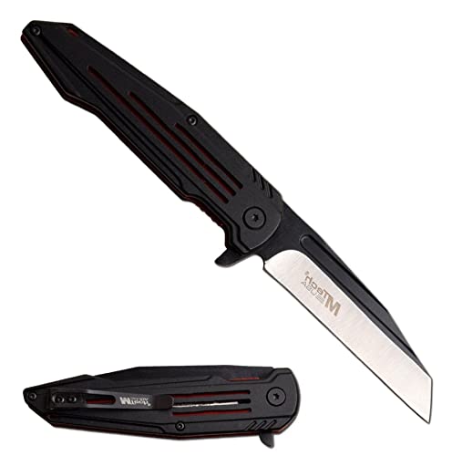 Folding Knife | Mtech Wharncliffe Blade Black Red Handle Ball Bearing Pivot Edc Pro Tactical Limited Camping Outdoor Knife Blade Tigr0M01555 #TOP17