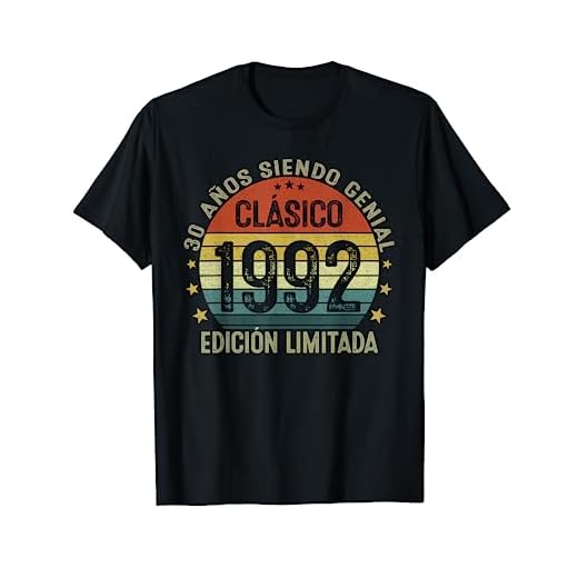 30 Años Cumpleaños Regalo Hombre Mujer Vintage Hecho En 1992 Camiseta