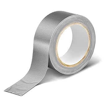 Brienstripe Aluminum Foil Duct Tape Heavy Duty,High Temperature Sealing and Patching, Air Ducts,Metal Repair,Foamboard,Insulation,Dryer Vent. 4.8 * 20CM
