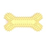 EERROT Rubber Chew Toys for Puppies Soft Teething for Puppies Small Dog Teething Balls Bone Rings Puppy Teethers Interactive Pet Toys Durable Dog Rubber for Teeth Cleaning and Training (Yellow) -  china