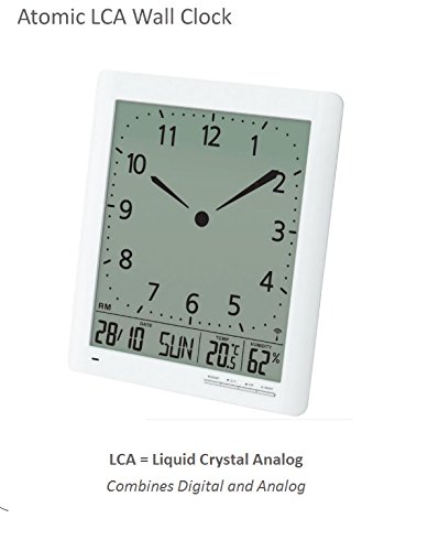 Britta Products FRANKLIN CL-1 Large Format 10 Inch Atomic Digital-Analog Wall Clock With Day/Date, Temperature And Humidity White thumb #1