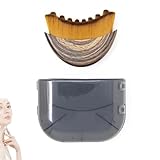 Gesichtsbürste mit lymphatischer Kontur, Gesichtsbürste zum Trockenbürsten, ergonomisches Design, Lymphdrainage-Massagegerät zum Formen von Gesicht, Kinn und Kiefer, 1 Stück
