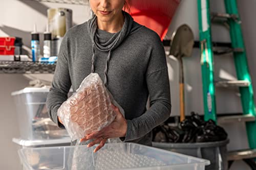 Duck Brand Large Bubble Wrap Roll, 5/16" Bubble Cushioning Wrap For Extra Protection Packing, Shipping, And Moving, Perforated Every 12", 12" X 60' (288160) #TOP4