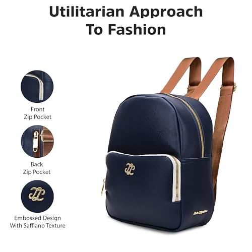 Image of Lavie Signature Women's Colourblock Conway Fashion Backpack for Women | Fashion Backpack for Work | Ladies purse | Stylish Shoulder Bag | Gift For Women