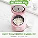 GreenLife Digital Rice Cooker, 2-Cups Uncooked/4-Cups Cooked, Removable Nonstick Ceramic PFAS-Free Pot, One-Touch Presets, Oats, Quinoa, Brown Rice, Auto Keep Warm, Fuzzy Logic Tech, 1.5QT, Pink