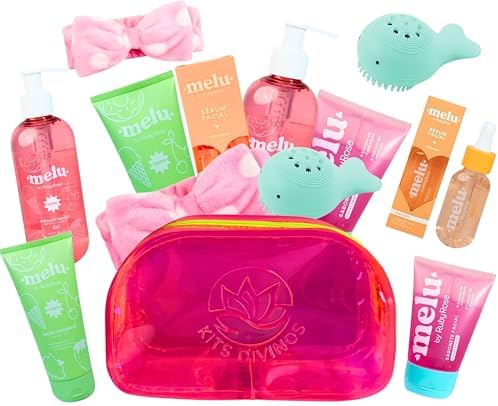 Kit Skincare Completo Melu Adolescentes 7 Itens Spa Day Teen Meni...