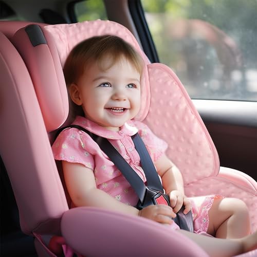 Soporte para cabeza de bebé 2-en-1 para coche y cochecito miniatura 5