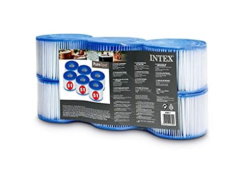 Intex Kartridże do Spa, Biały/Niebieski, 6 Sztuk