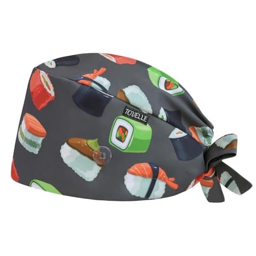 Image of Scrub Caps for Men and Women with Buttons, Classic Surgical Caps