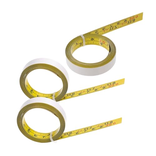 Cinta métrica adhesiva reutilizable de acero 3Roll miniatura 1