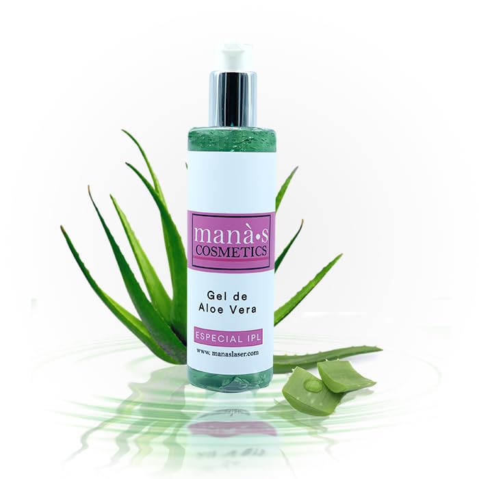 MANÀ·S COSMETICS Gel Corporal Hidratante Aloe Vera Puro 500ml - Alivia, Repara y Refresca la piel después del Depilado, Aftersun y Aftershave