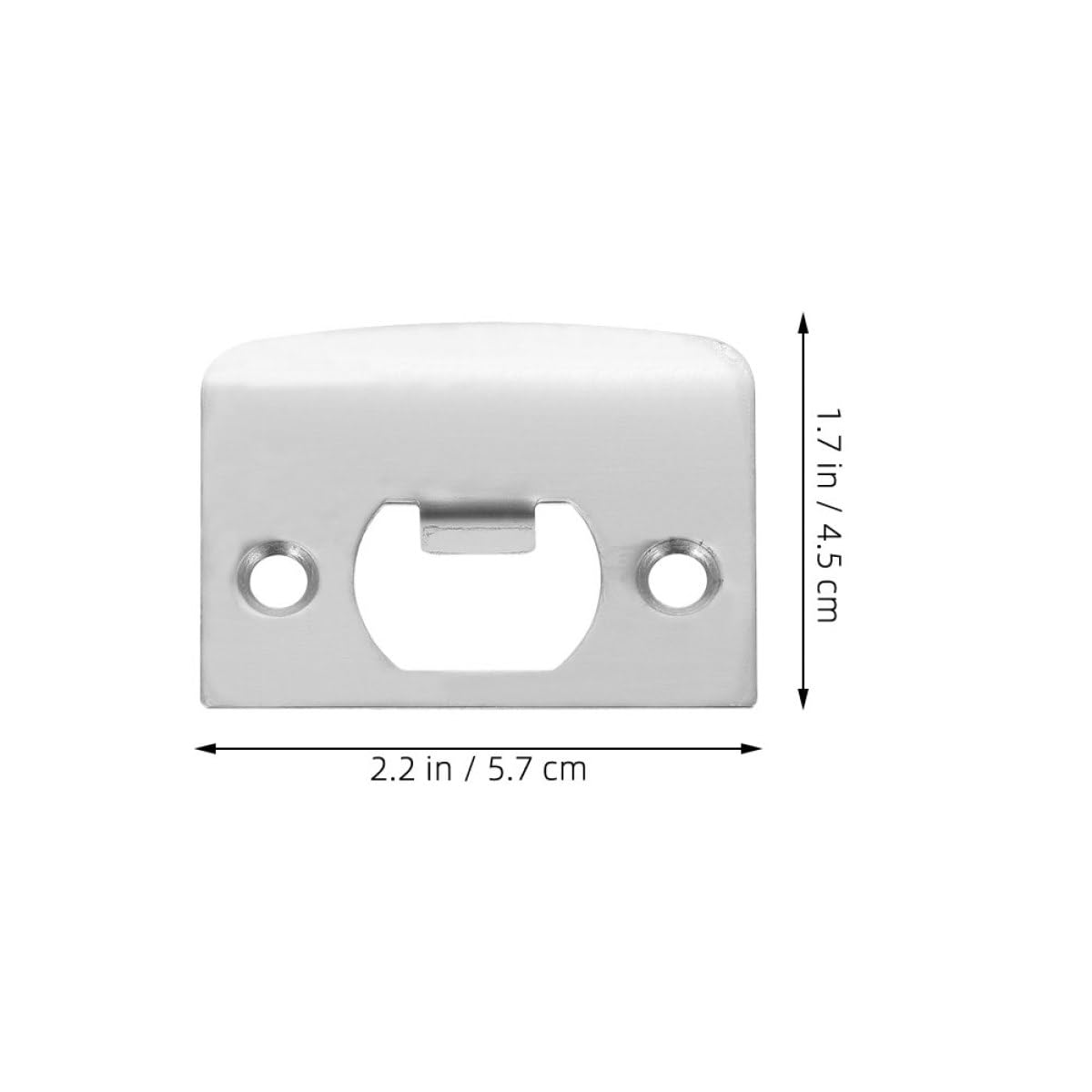 SHINEOFI 4 Ensembles Plaque De Renfort De Porte Inoxydable De Plaques De Fermeture Pour Serrures De Porte Résistante À Installation Facile Sécurise Vos Entrées 6 Pièces * 4