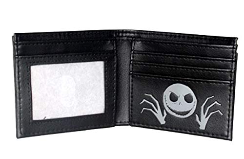 Jack Oogie Boogie Bi-Fold Wallet - Adults, Fans of The Nightmare Before Christmas - Unisex - Faux Leather - RFID Protected - Green - Cartoon Theme2