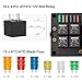 Weasch 12V Automotive Fuse and Relay Box, with Pre-Wired, 10 Relays and 15 ATC/ATO Blade Fuses Panel, 4Pin Relay Block and Kit, for Cars Truck Marine Boat Jeep