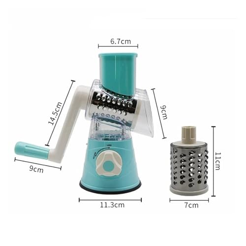 Cortador manual multifuncional con manivela para cocina miniatura 7