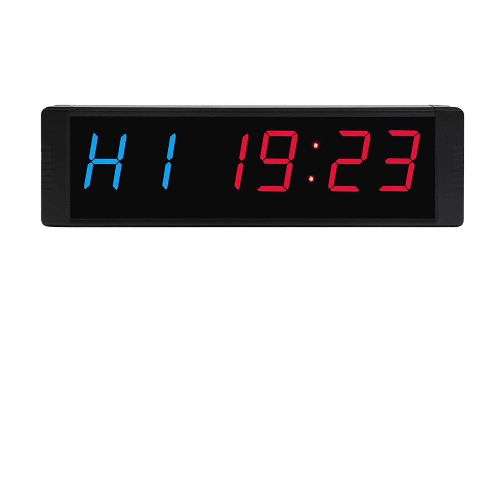 Countdown Timer, 1,5 Zoll 1,8 Zoll Ziffern Uhr Stoppuhr, Gym Timer LED Intervall Timer Digital Countdown Wanduhr Fitness Timer for Zuhause(GI2G-1.5R)